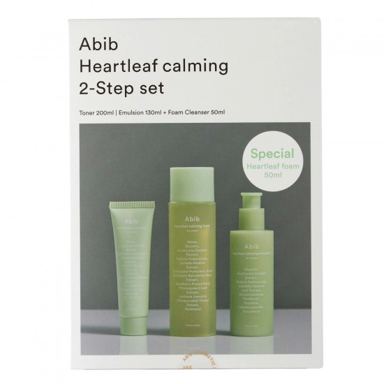Abib - Heartleaf Calming 2-step Set - 200ml+130ml+50ml Raminamasis rinkinys