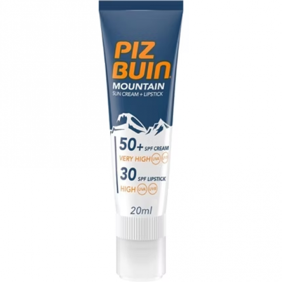 Piz Buin Mountain kremas + lūpų balzamas SPF50