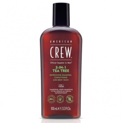 American Crew 3-in-1 Shampoo, Conditioner & Body Wash for Men Tea Tree – 250 ml American Crew 3-in-1 Shampoo, Conditioner & Body Wash for Men Tea Tree – 250 ml