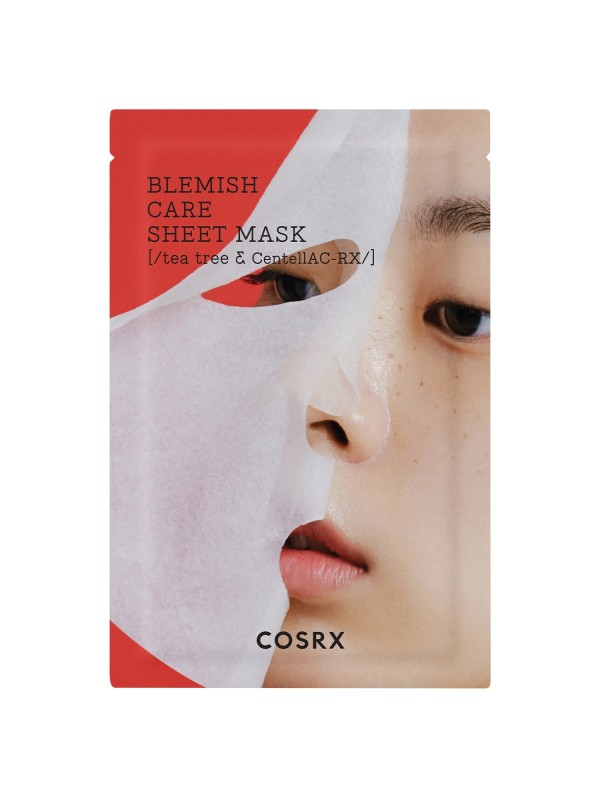 Cosrx - AC Collection Blemish Care Sheet Mask - Skin Imperfections Control Mask with Tea Tree Extract - 26g Veido kaukė su arbatmedžiu