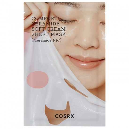 Cosrx - Balancium Comfort Ceramide Soft Cream Sheet Mask - 31g Balansuojanti veido kaukė