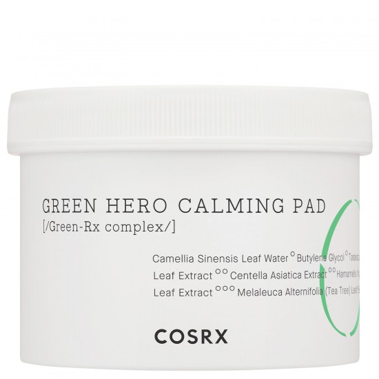 Cosrx - One Step Green Hero Calming Pad - 70szt Raminančios pagalvėlės veidui