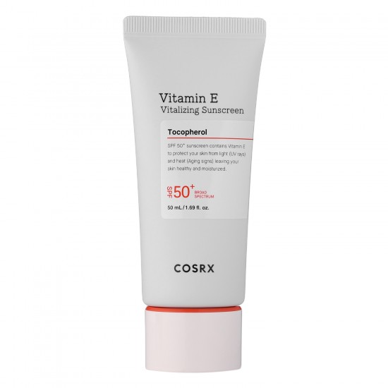 Cosrx - Vitamin E Vitalizing Sunscreen - SPF 50+ - Sunscreen with Vitamin E - 50ml Apsauginis kremas su vitaminu C