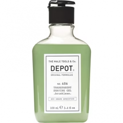 DEPOT No. 406 – Transparent Shaving Gel (100 ml)