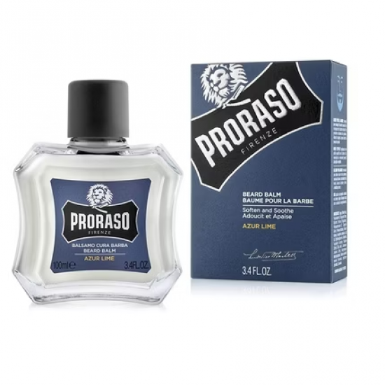 Proraso Beard Balm to Nourish and Soften New Beard Growth Azur Lime, 100 ml