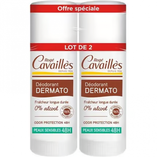 Rogé Cavaillès Dermato Deodorant 48H Stick 40ml (2 vnt.)