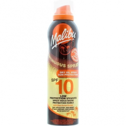 Malibu Sausas įdegio aliejus purškiklis SPF10, 175 ml