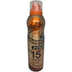 Malibu Įdegio aliejus SPF15 su kokosų aliejumi, 175 ml