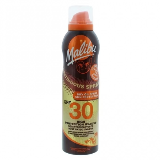 Malibu Sausas aliejus purškiklis SPF30, 175 ml