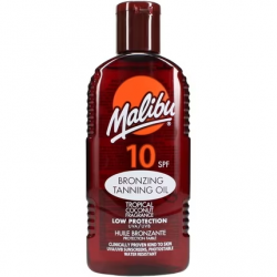 Malibu Įdegio aliejus SPF10 su bronzantu, 200 ml