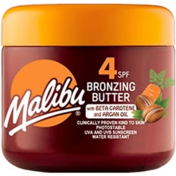 Malibu Kūno sviestas įdegiui SPF4 su beta karotinu ir argano aliejumi, 300 ml