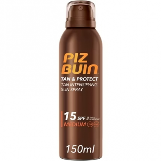 Piz Buin Tan & Protect intensyvus purškiamas losjonas SPF15 (150 ml)