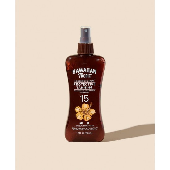 Hawaiian tropic Protective Tanning Oil Pump Spray SPF 15 200ml
