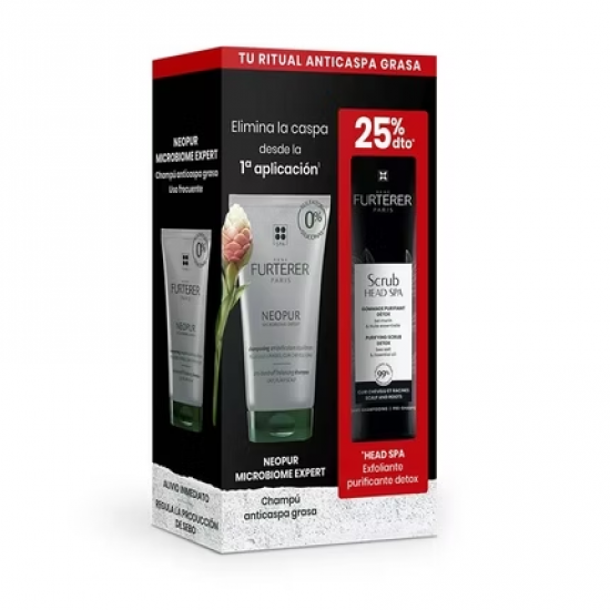 Rene Furterer NEOPUR Anti-Oily Dandruff Ritual Set (2 vnt.) – 150ml Rene Furterer NEOPUR Anti-Oily Dandruff Ritual Set (2 vnt.) – 150ml