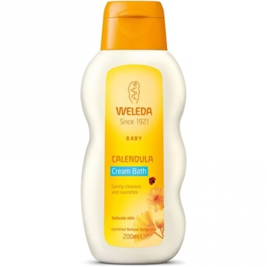 Weleda kūdikių vonios kremas su medetkomis & šampūnas 200 ml