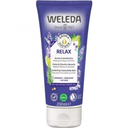 WELEDA Aroma Relax raminamasis kreminis prausiklis kūnui 200 ml